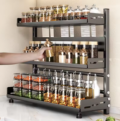 TriSpice Rack – Organizador de Cocina 3 Niveles