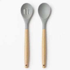 Set de Utensilios x2 de Silicona y Madera | Cocina