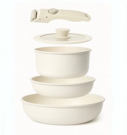 Set de Ollas y Sartenes Antiadherentes Easy Grip